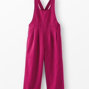 Twill Wide Leg Overalls