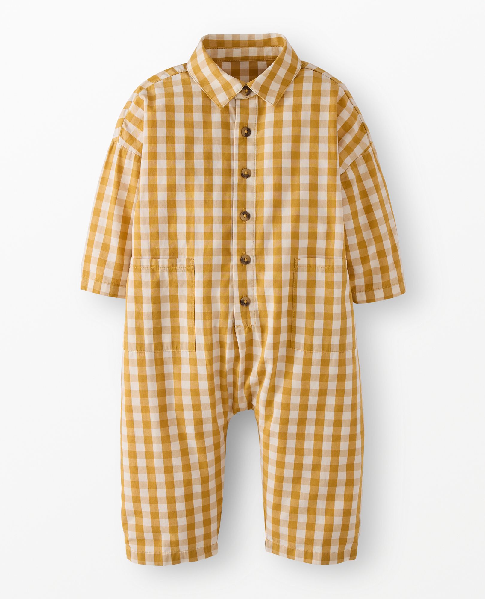 Poplin Gingham Coveralls