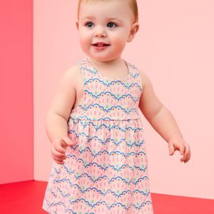 Baby Crossback Dress & Bloomers Set