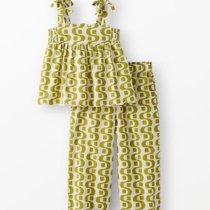 Sleeveless Linen Top & Wide Leg Pants Set