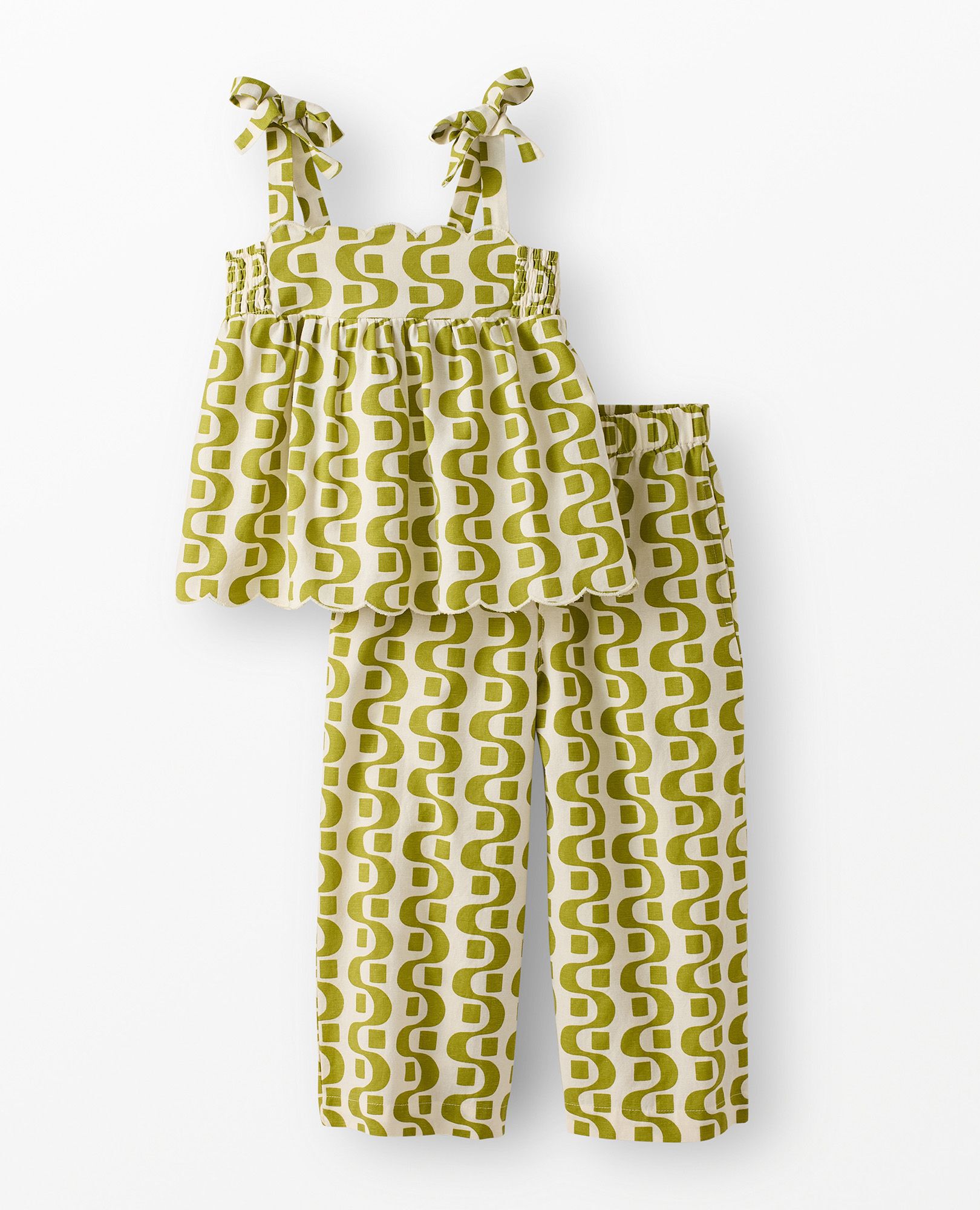 Sleeveless Linen Top & Wide Leg Pants Set - Image 13