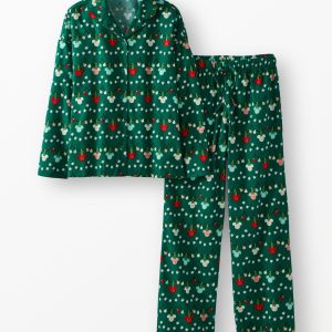 Women's Disney Mickey Mouse Holiday Flannel Pajama Set