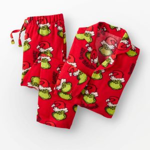 Dr. Seuss Grinch Flannel Pajama Set