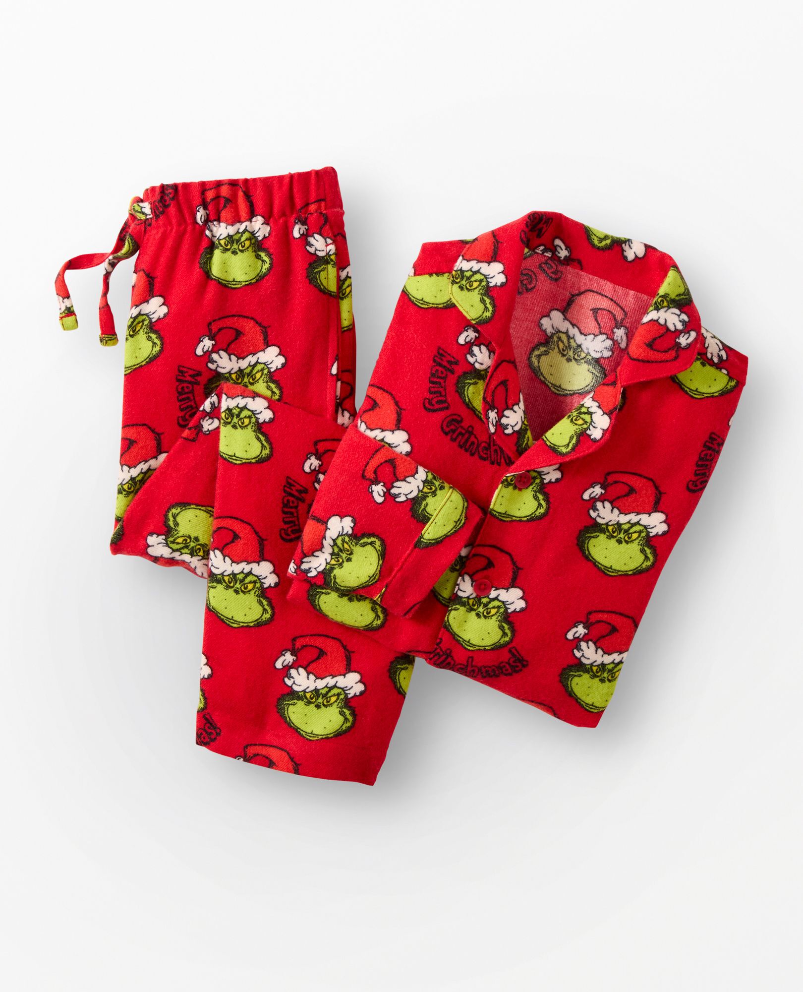Dr. Seuss Grinch Flannel Pajama Set