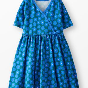 Wrap Skater Dress with Pockets