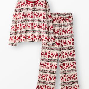 Women's Holiday Wide Leg Pajama Set