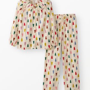 Women's Holiday HannaSoft? Flannel Ruffle Pajama Set