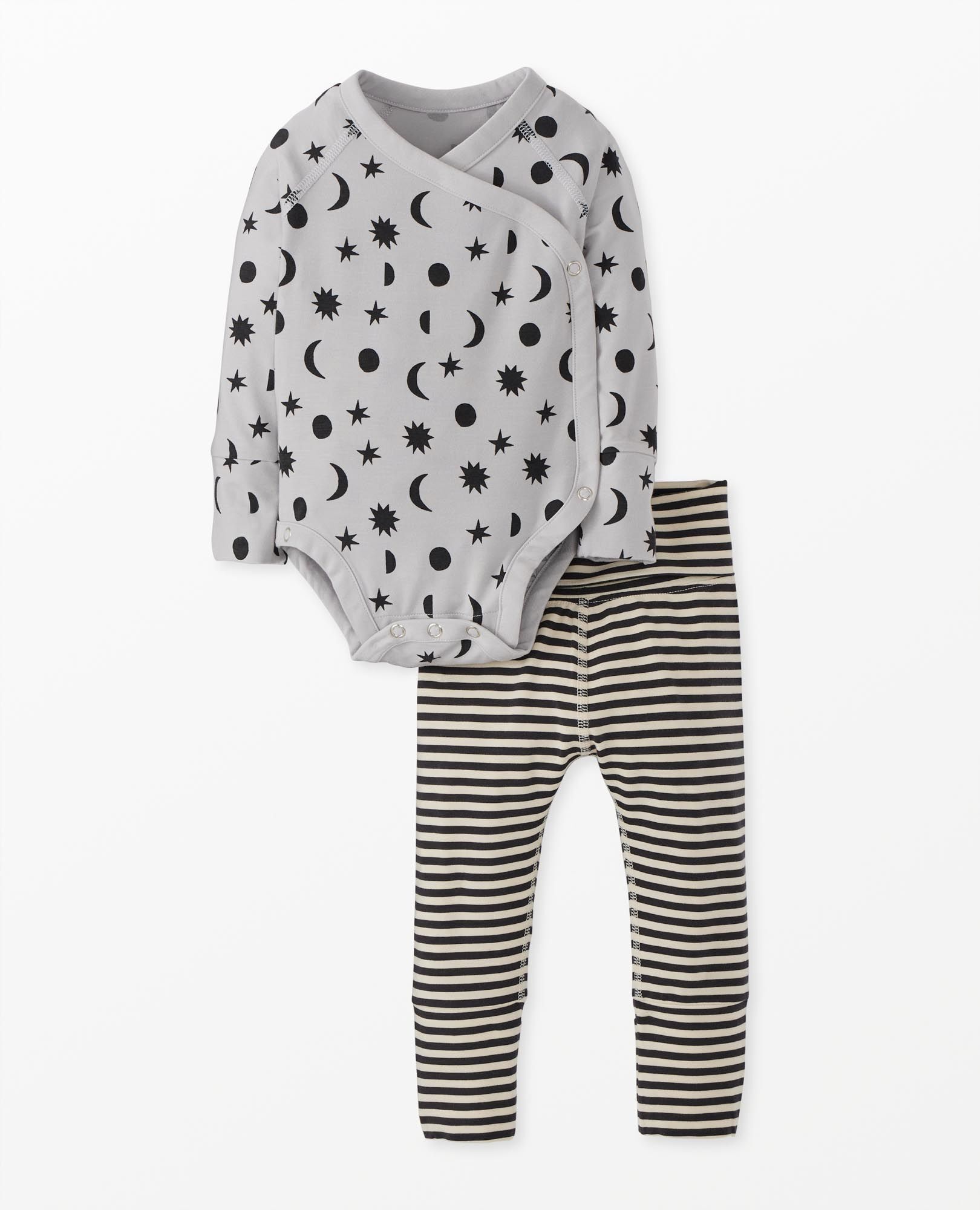 Baby Layette Wrap Top & Wiggle Pants in HannaSoft?