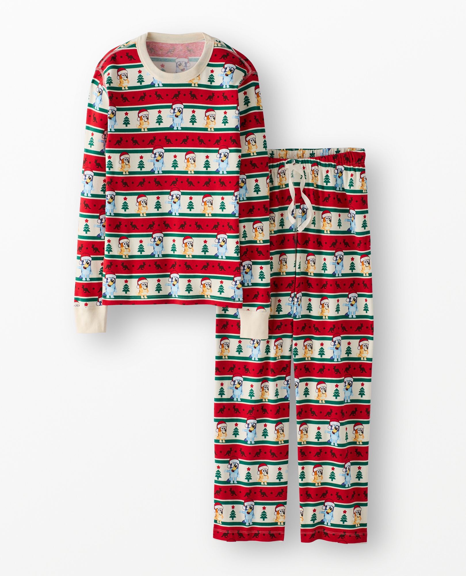 Adult Bluey Holiday Relaxed Fit Pajama Set
