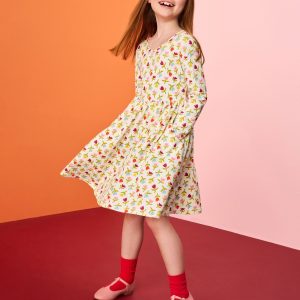 Long Sleeve Skater Dress with Pockets
