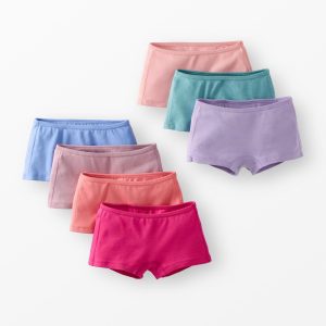 7-Pack Organic Cotton Girl Short Underwear