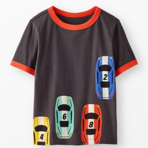 Classic Fit Graphic Ringer T-Shirt