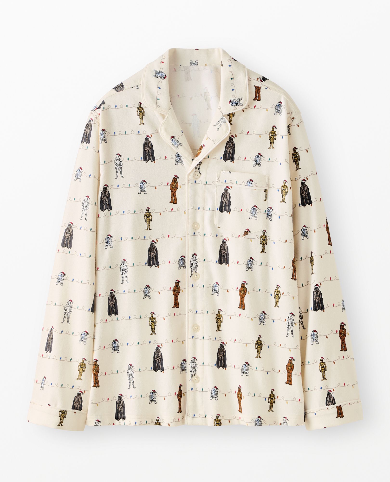 Adult STAR WARS? Holiday Flannel Pajama Top