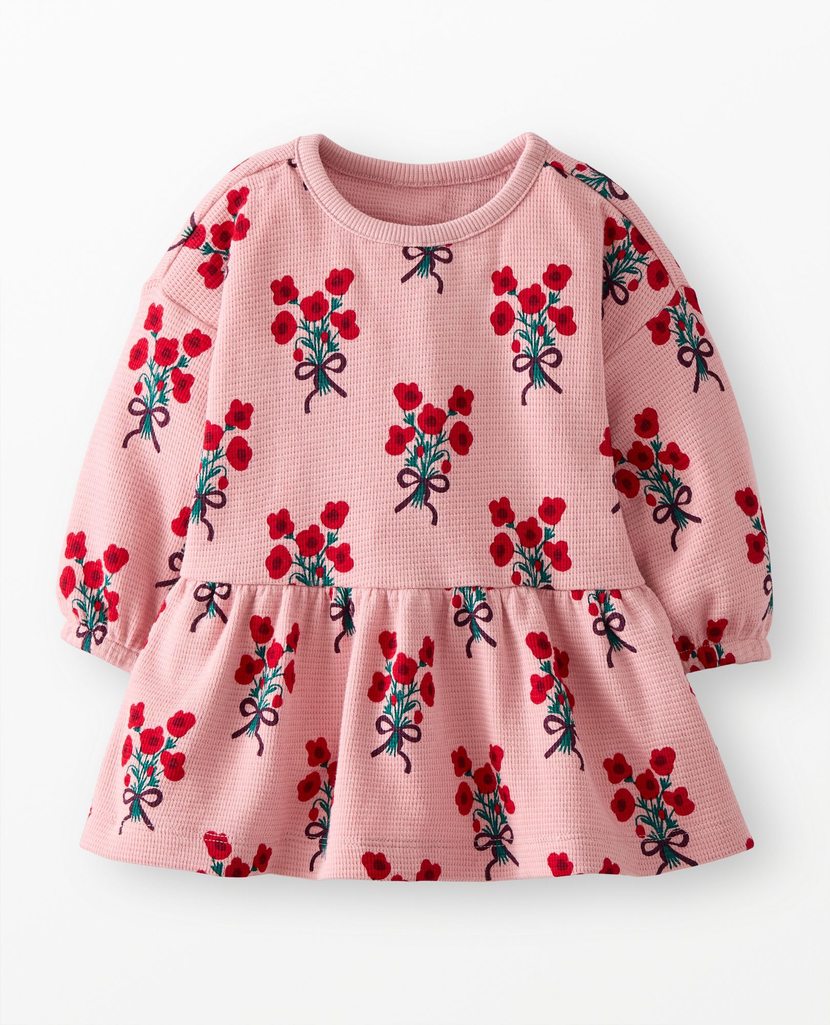 Baby Long Sleeve Waffle Dress
