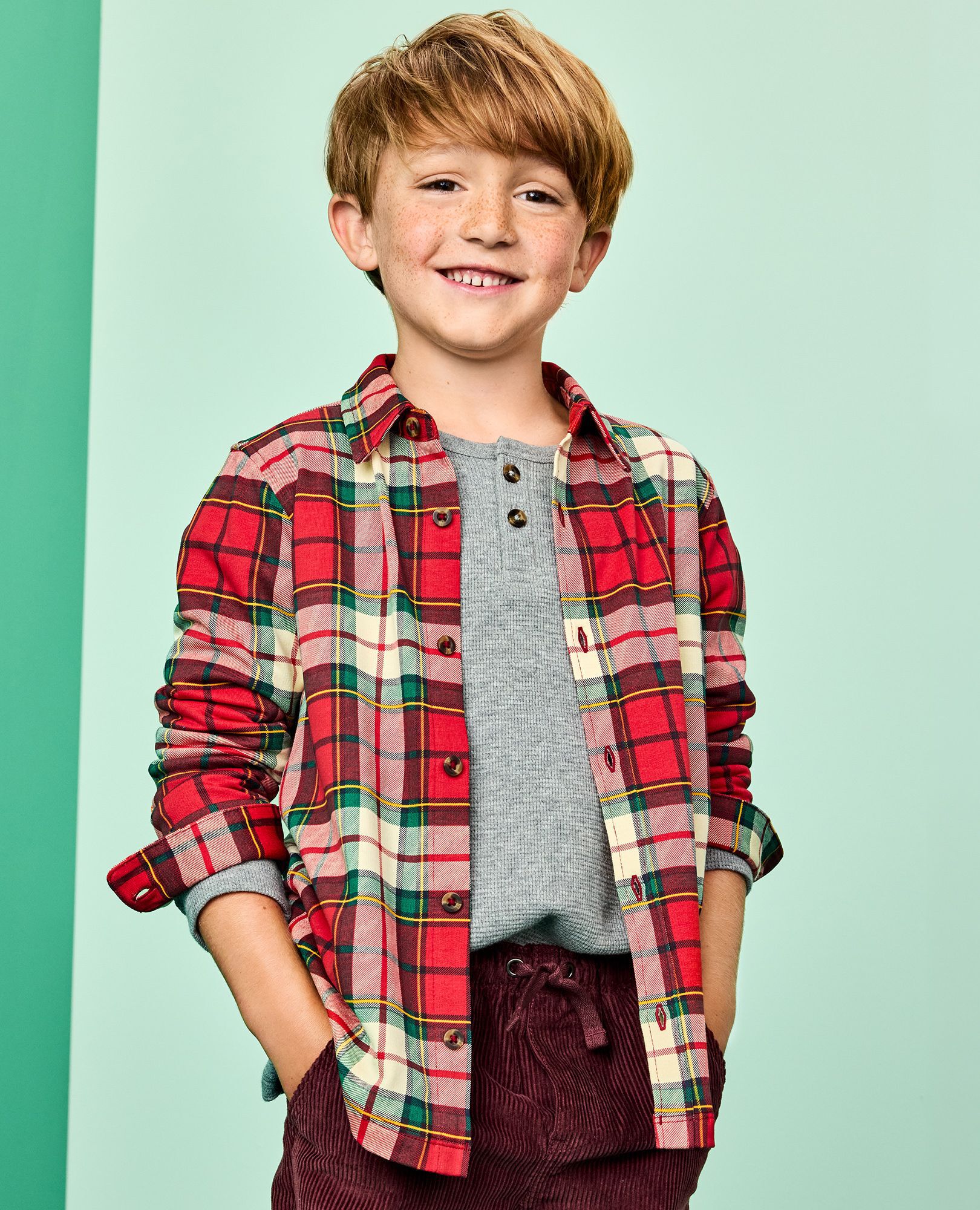 French Terry Button Up Shirt