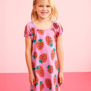 Puff Sleeve Dress with Pockets