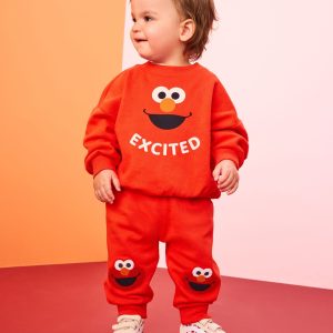 Sesame Street French Terry Sweatshirt & Sweatpants Set
