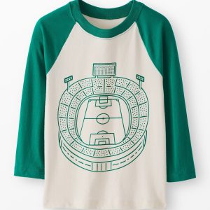 Relaxed Fit Graphic Baseball T-Shirt