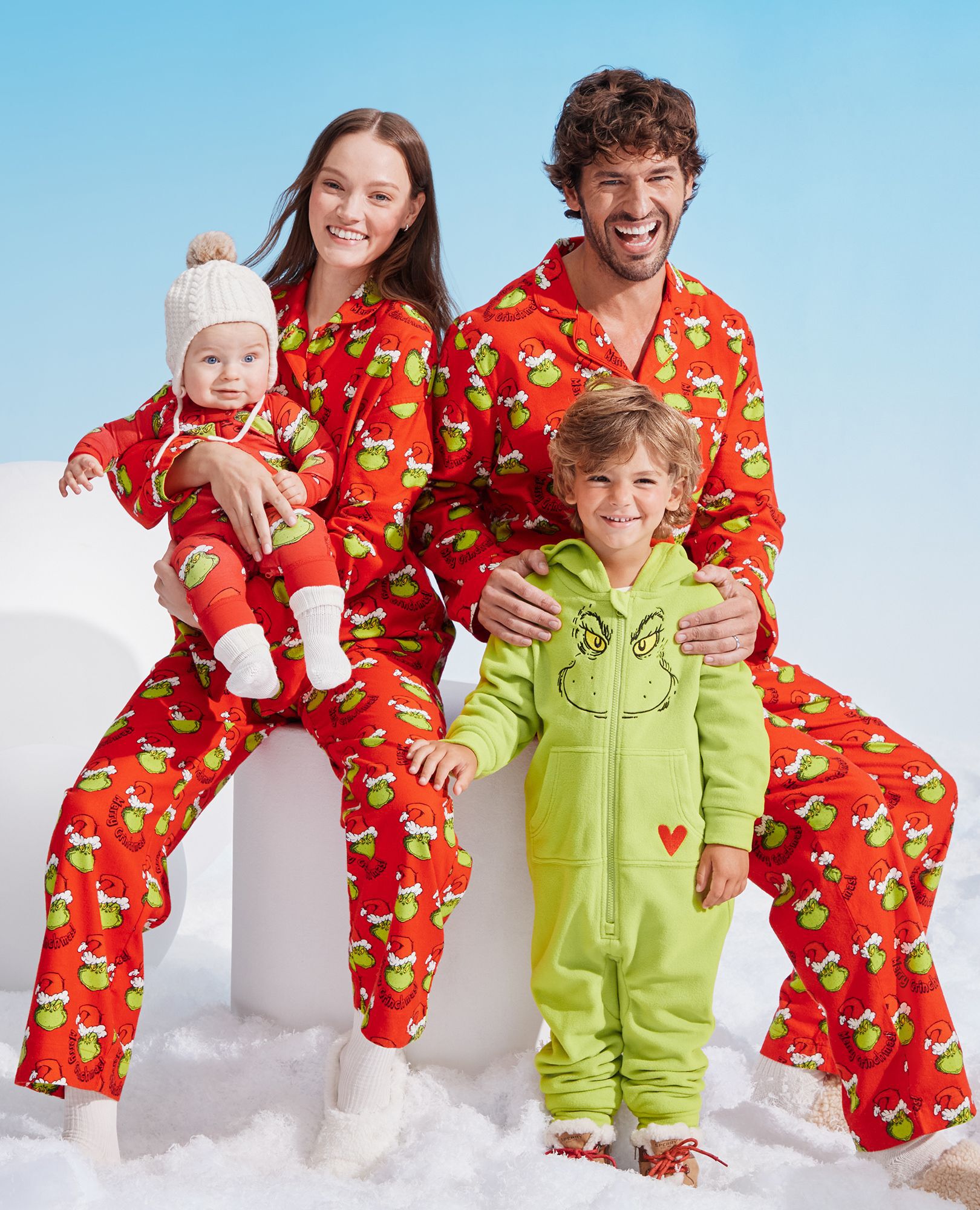Adult Dr. Seuss Grinch Flannel Pajama Top - Image 3