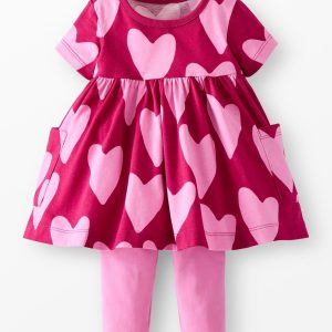 Baby Pocket Dress & Leggings Set