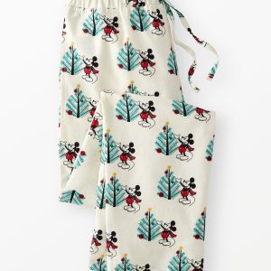 Adult Disney Mickey Mouse Holiday Flannel Pajama Pants