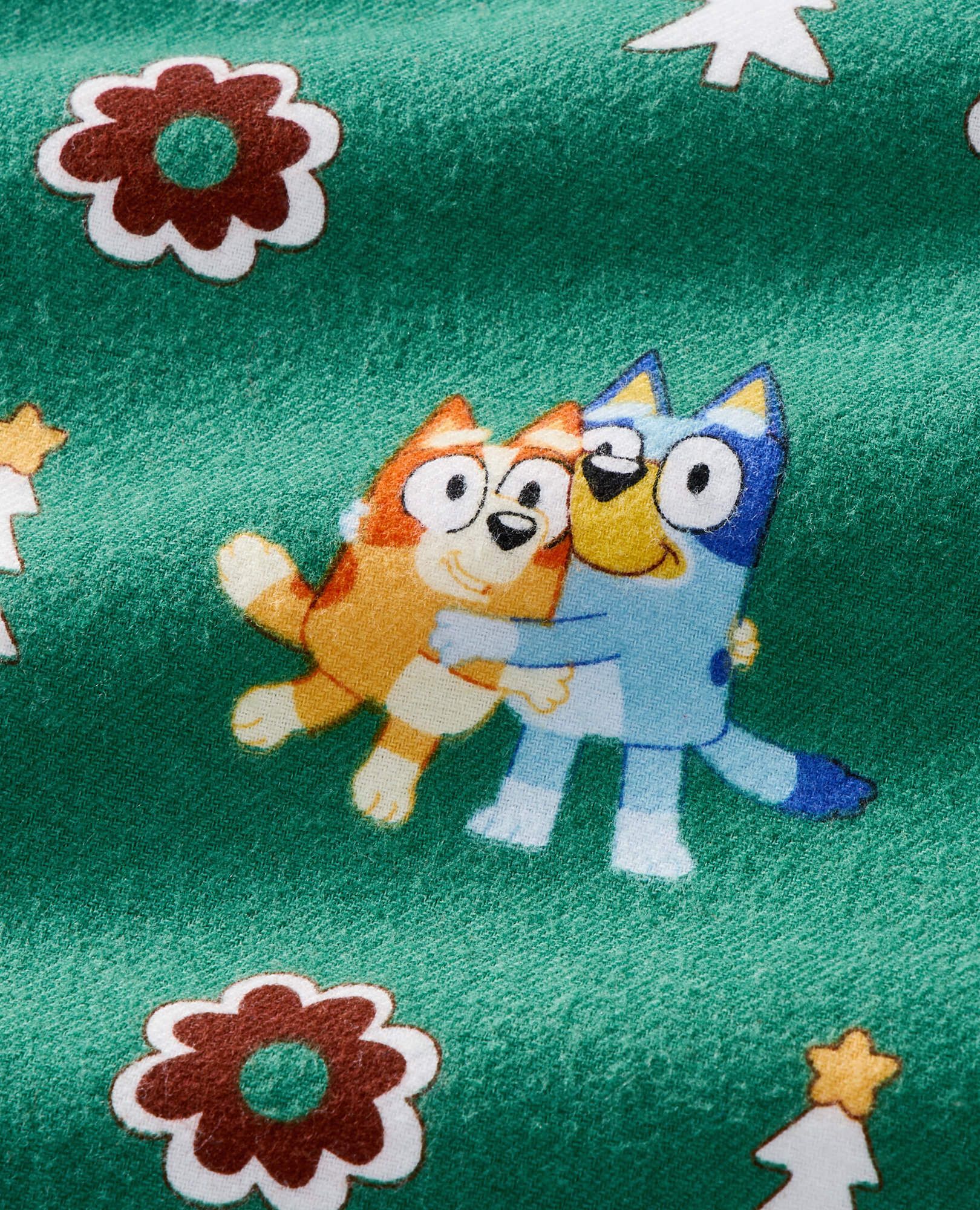 Adult Bluey Holiday Flannel Pajama Top - Image 2