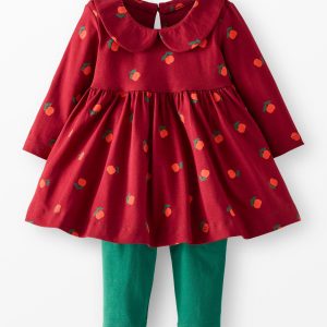 Baby Long Sleeve Skater Dress & Leggings Set