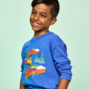 Holiday Long Sleeve Relaxed Fit Graphic T-Shirt