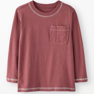 Long Sleeve Relaxed Fit Pocket T-Shirt