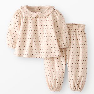 Baby Collared Corduroy Top & Pants Set
