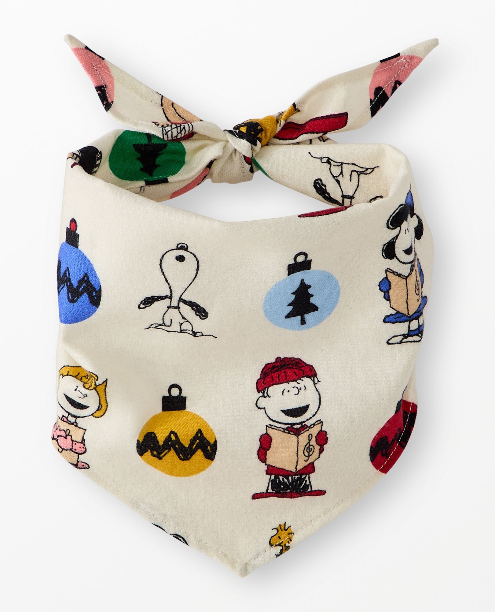Peanuts Holiday Flannel Dog Bandana