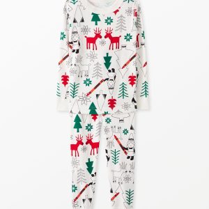 Kids Crayola? Color Your Dreams Holiday Long John Pajama Set