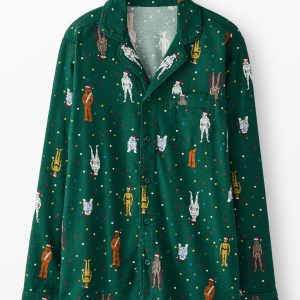 Adult STAR WARS? Holiday Flannel Pajama Top