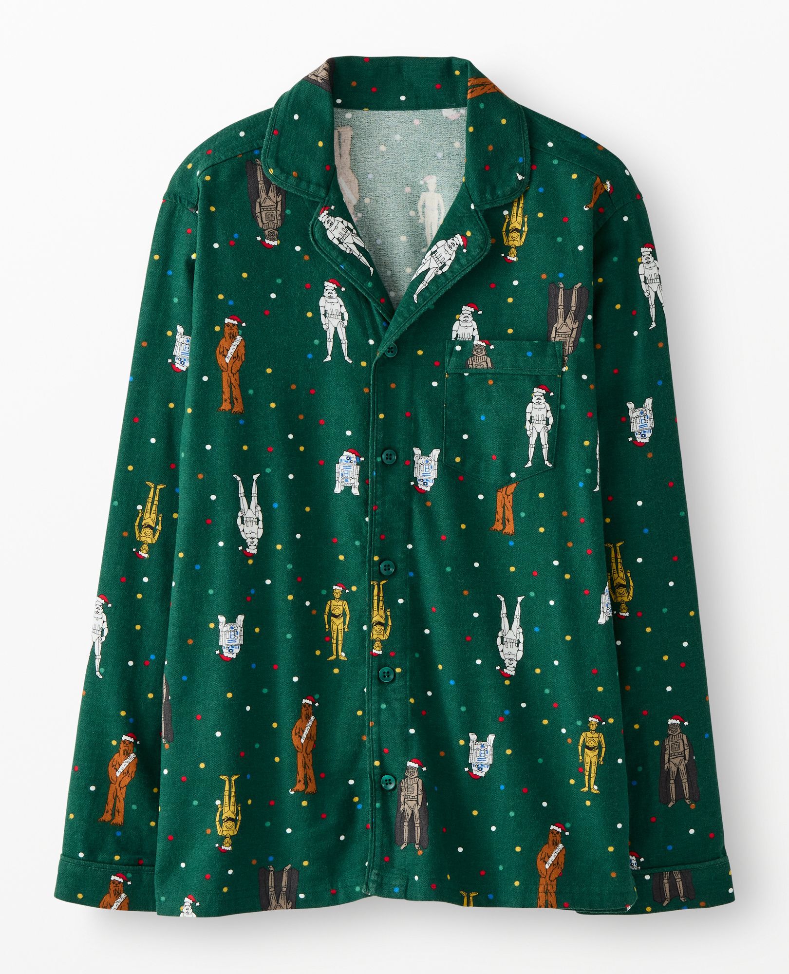 Adult STAR WARS? Holiday Flannel Pajama Top