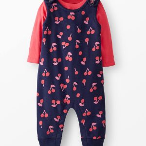Baby French Terry Tee & Overalls Set