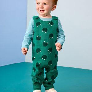 Baby French Terry Tee & Overalls Set