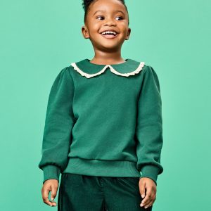 French Terry Collared Sweatshirt