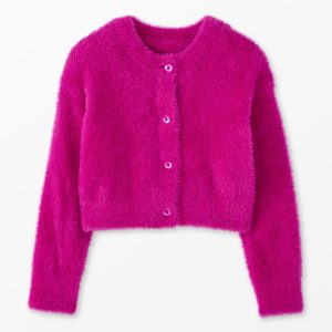 Cropped Feather Cardigan