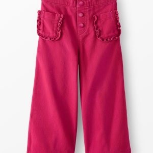 Wide Leg Twill Pants