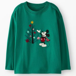 Disney Mickey Mouse Holiday Relaxed Fit Long Sleeve T-Shirt