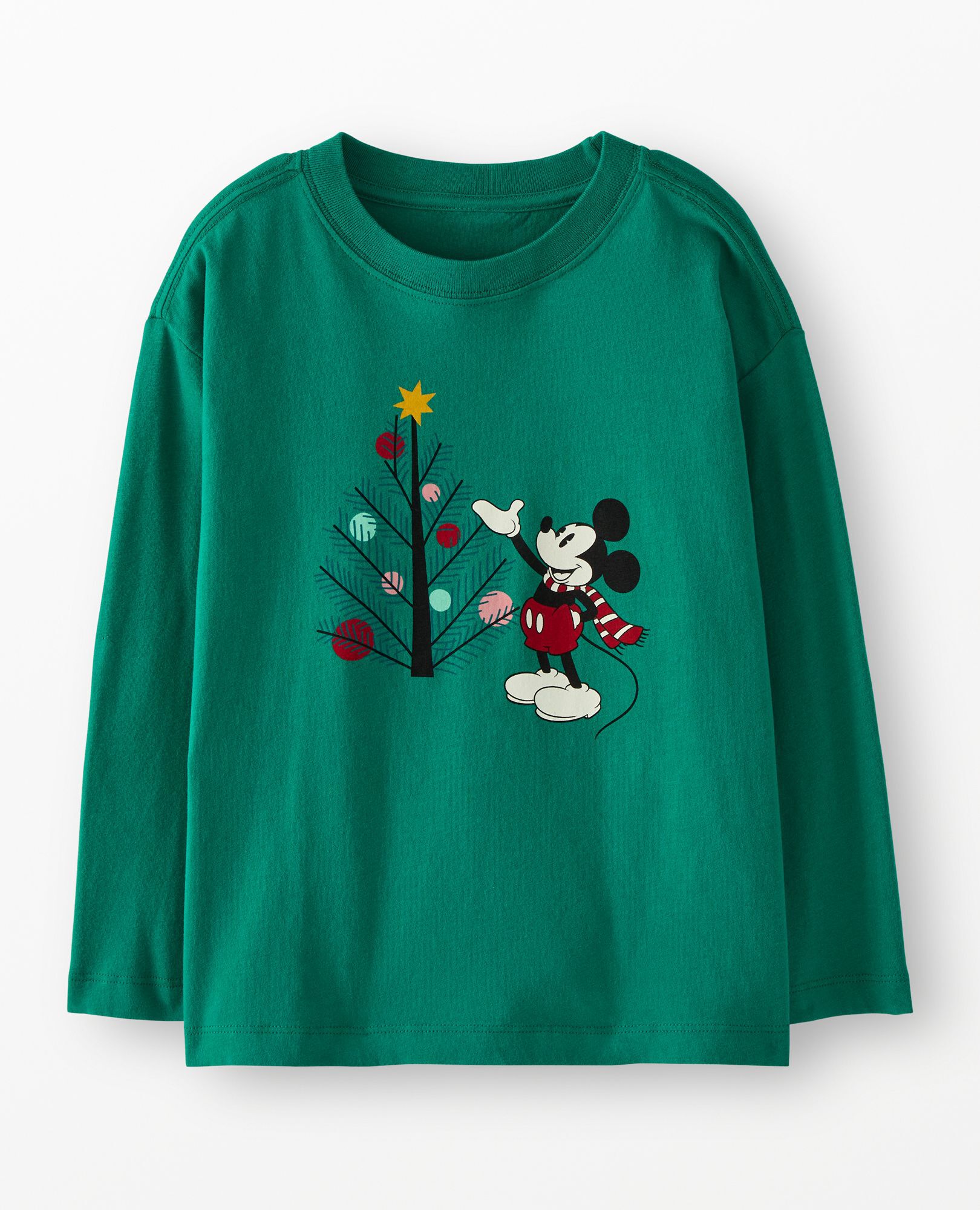 Disney Mickey Mouse Holiday Relaxed Fit Long Sleeve T-Shirt