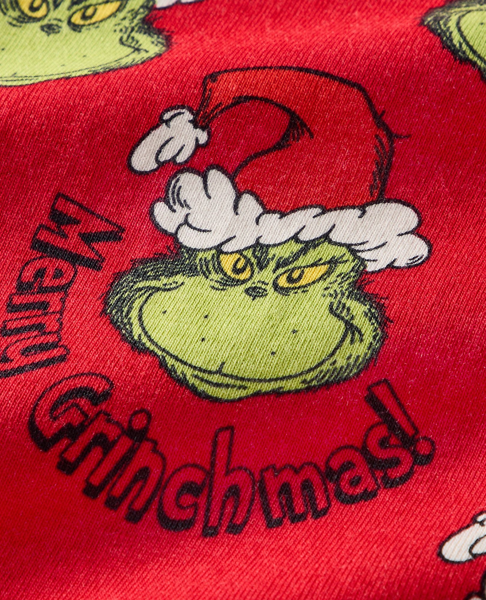 Adult Dr. Seuss Grinch Relaxed Fit Pajama Set - Image 4