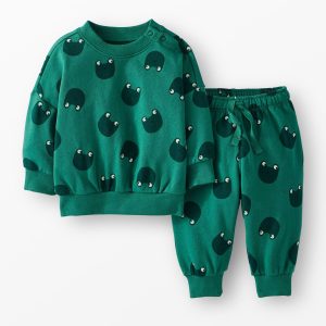 Baby French Terry Sweatshirt & Sweatpants Set