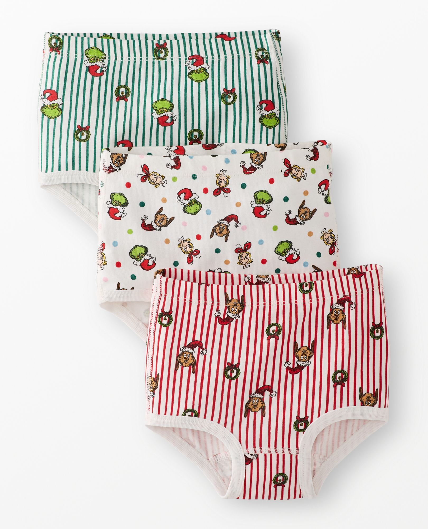 3-Pack Dr. Seuss Grinch Organic Cotton Classic Underwear