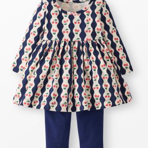Baby Long Sleeve Skater Dress & Leggings Set
