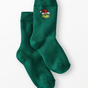 Adult Dr. Seuss Grinch Socks