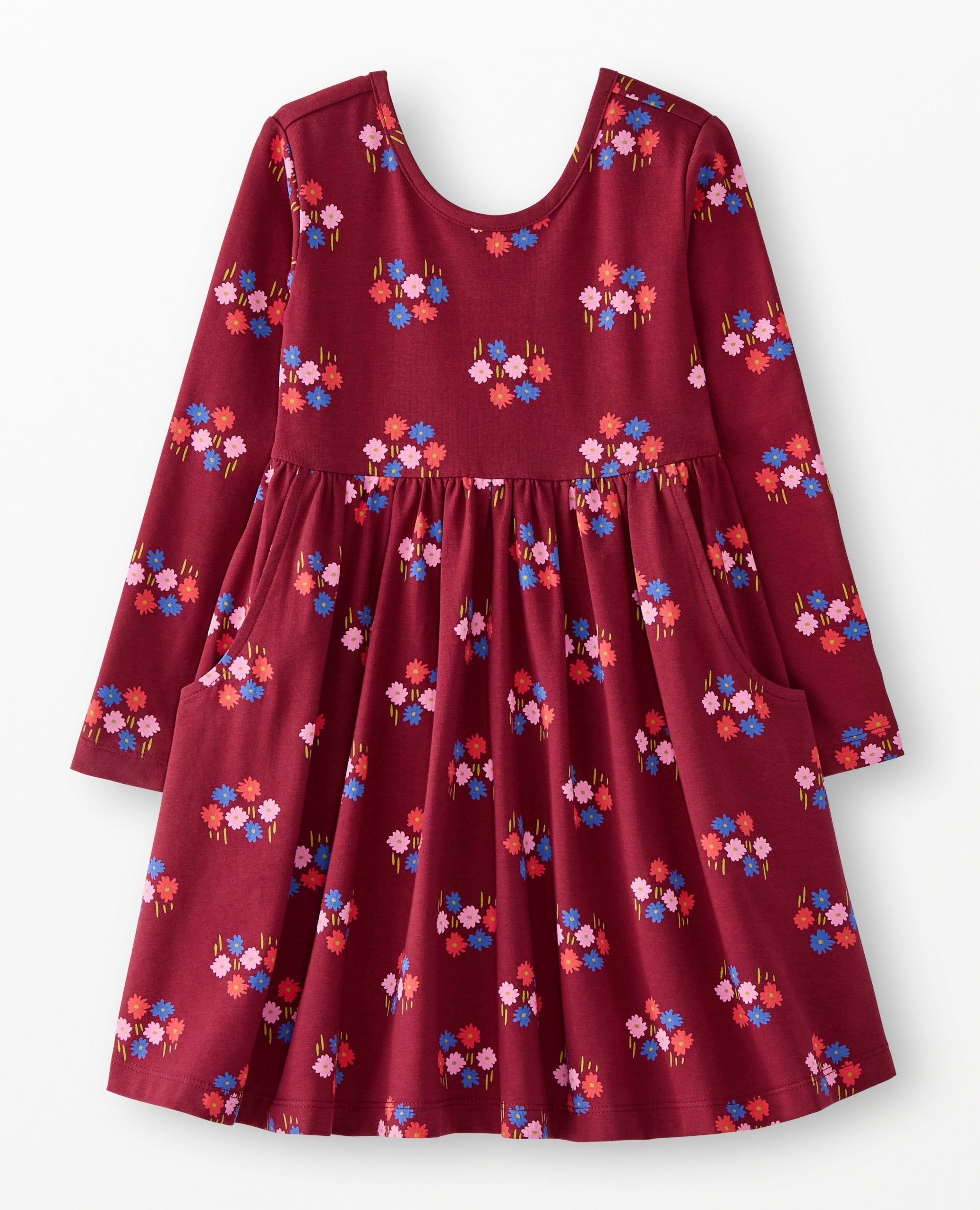 Long Sleeve Skater Dress with Pockets - Image 5