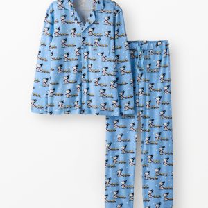 Adult Peanuts Holiday Long Sleeve HannaSoft? Pajama Set
