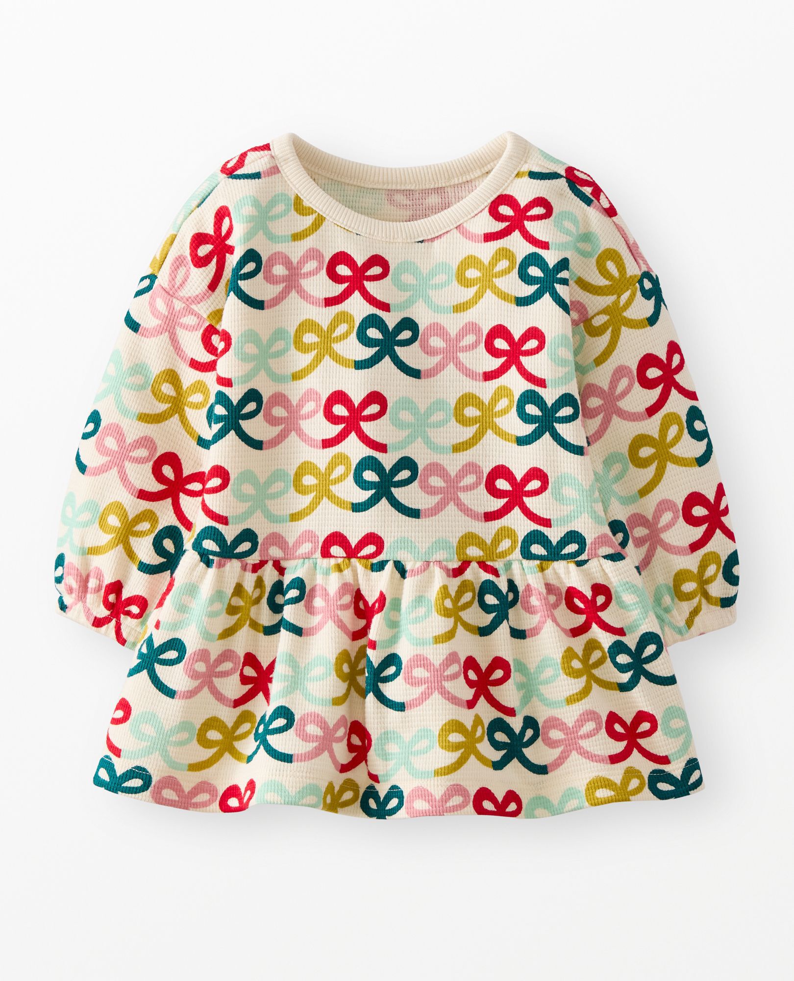 Baby Long Sleeve Waffle Dress