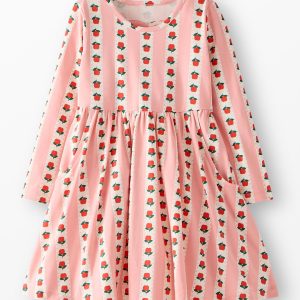 Heart-Back Skater Dress with Pockets